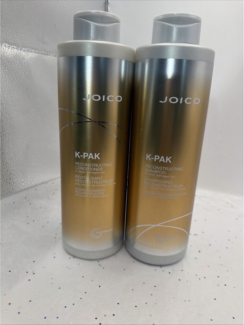 Joico K-PAK Reconstructor Shampoo & Conditioner Liter Duo 33.8oz Salon Set